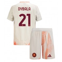 Fotbalové Dres AS Roma Paulo Dybala #21 Dětské Venkovní 2024-25 Krátký Rukáv (+ trenýrky)